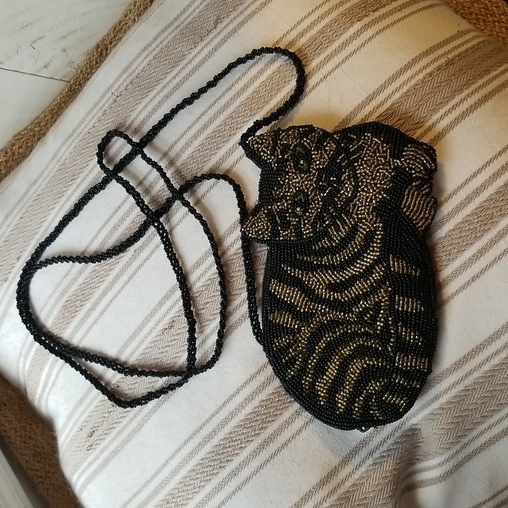 Beaded Cat Purse